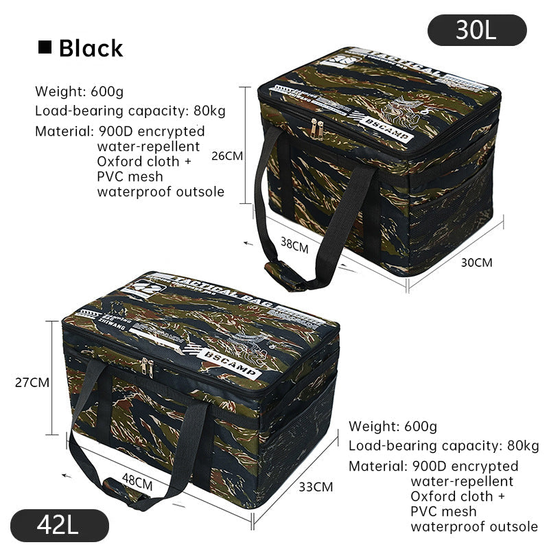 Outdoor storage bag, large - capacity foldable storage box, camping gear for picnic, portable, water - resistant V.I.P Digital Presence 32.10 The Snag Bin