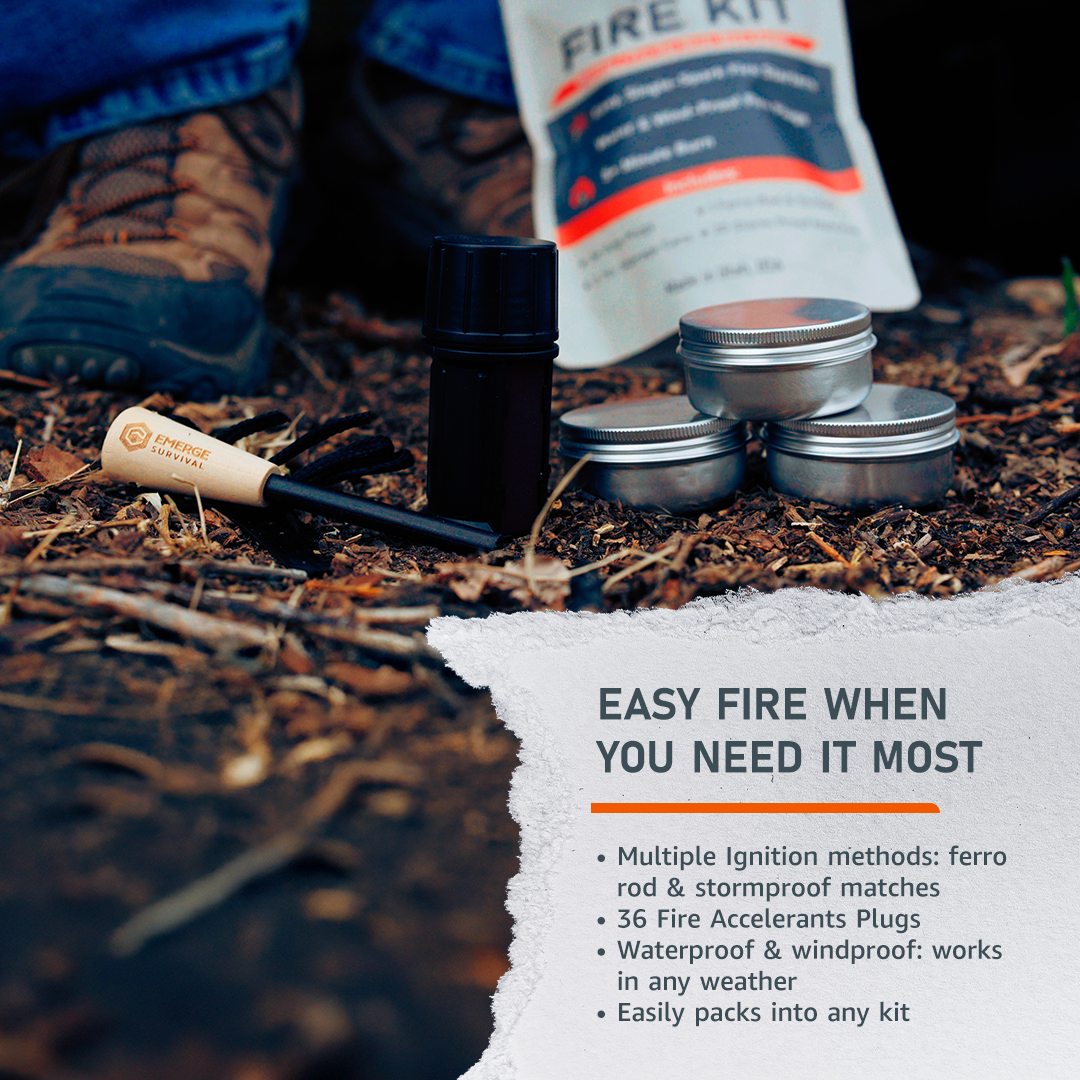 Fire Kit Emerge Survival The Snag Bin