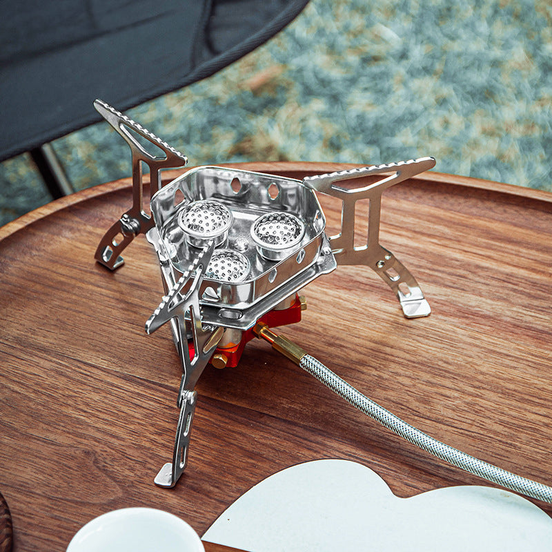 Design Camping Gas Stove Delicate Appearance Outdoor Hiking Portable Gas Stov V.I.P Digital Presence The Snag Bin