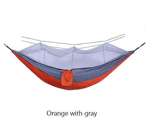 Bourette spinning 210T Nylon Hammock Outdoor Anti-mosquito Hammock Outdoor Camping Goods Bed Bearing V.I.P Digital Presence 37.72 The Snag Bin