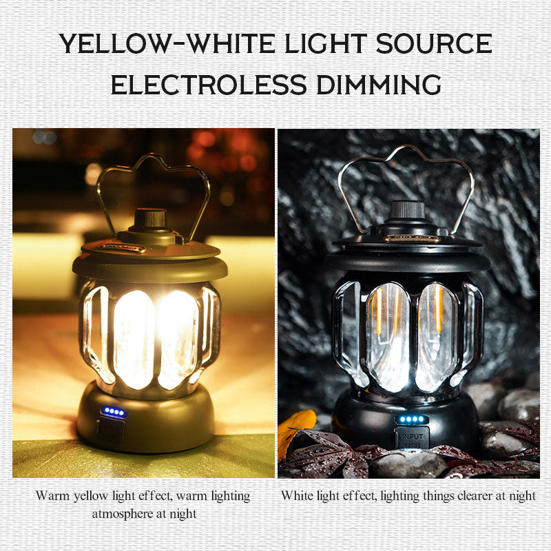 Led retro outdoor camping lamp white long battery life rechargeable tent camping lamp V.I.P Digital Presence The Snag Bin