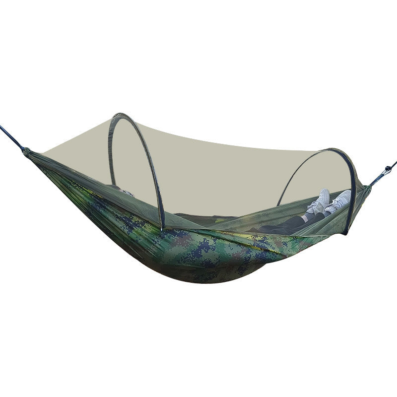 Automatic Quick Opening Mosquito Net Hammock Outdoor Camping Pole Mosquito Net Hammock Anti Roll Nylon Hammock V.I.P Digital Presence 38.60 The Snag Bin