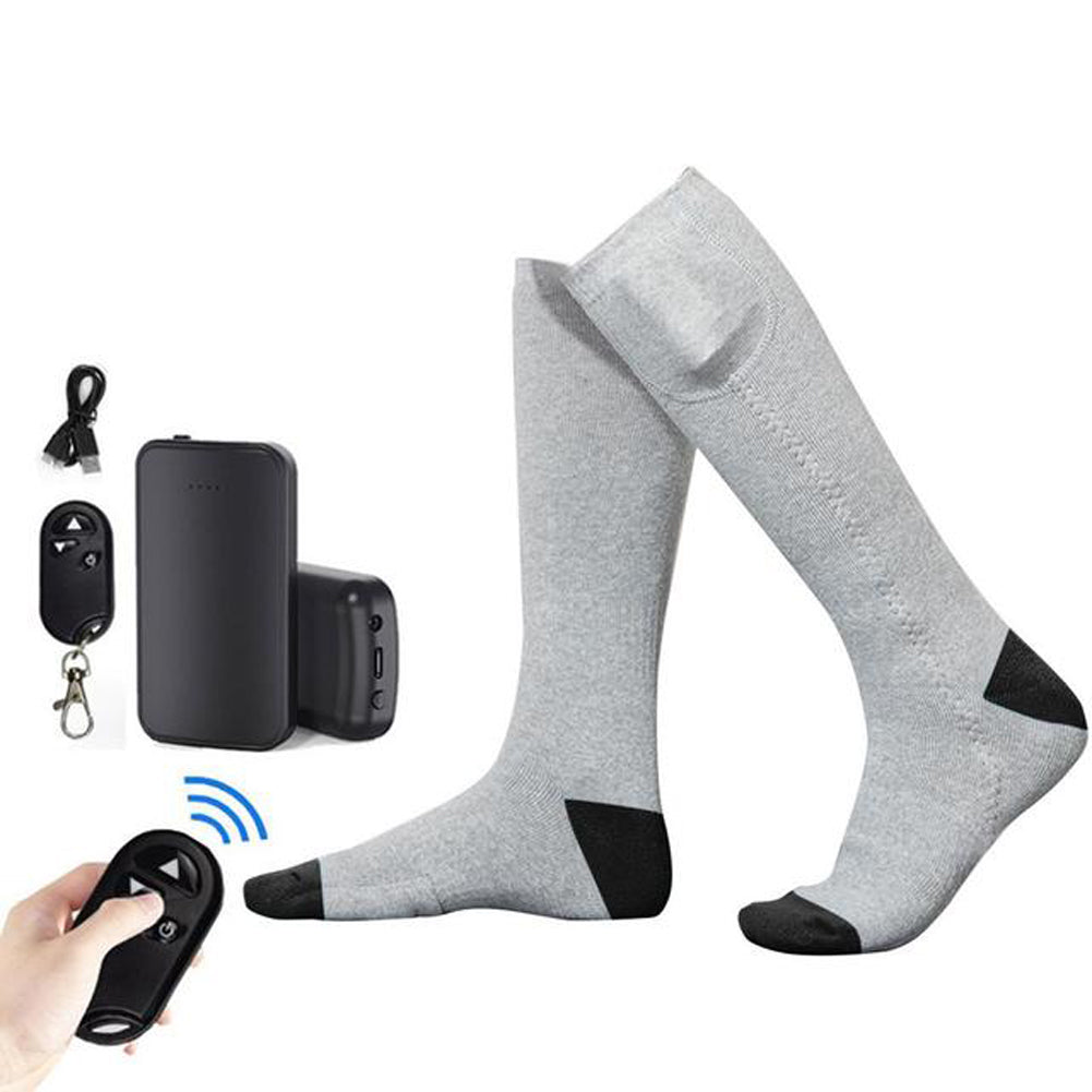 New Men And Women Remote Control Electric Socks Outdoor Cold Proof Warm Keeping Heating Socks USB Charging Heating Socks In Winter V.I.P Digital Presence 67.58 The Snag Bin