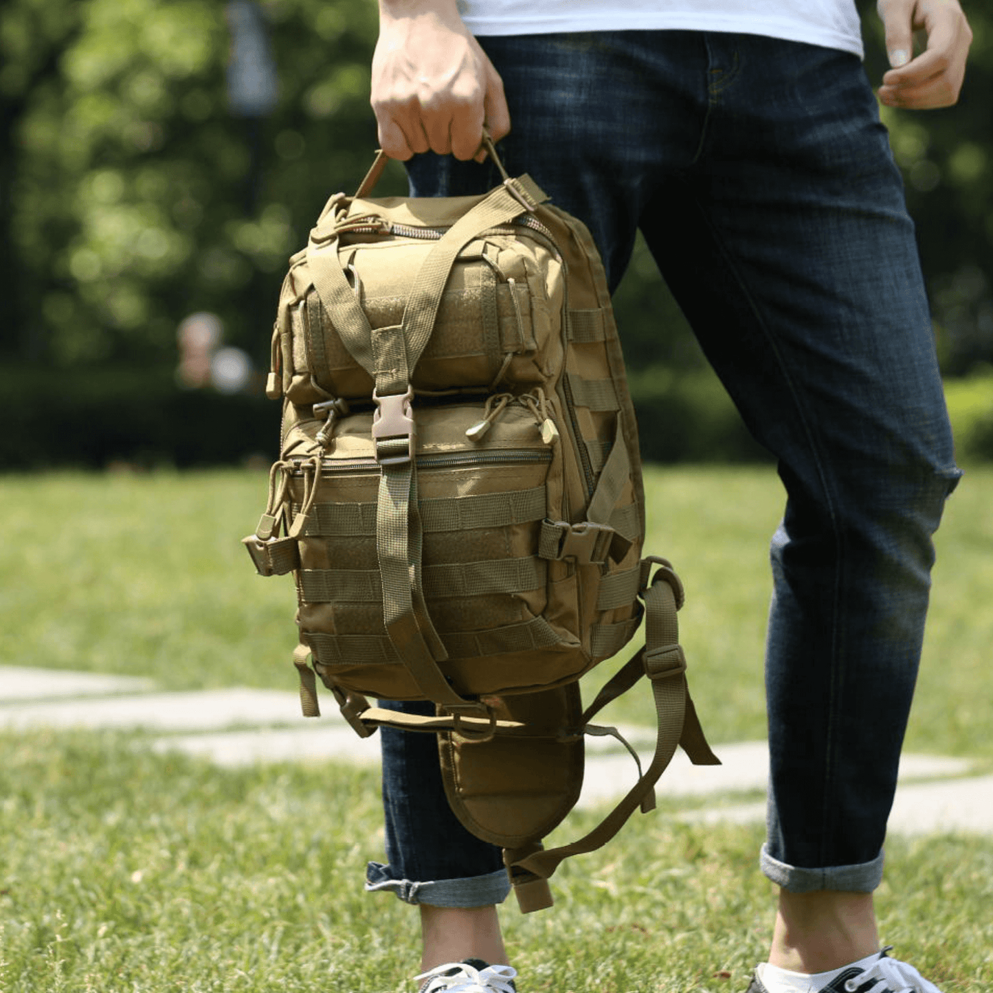Tactical Medium 15L Sling Backpack Range Bag Mercantile Mountain Backpacks The Snag Bin