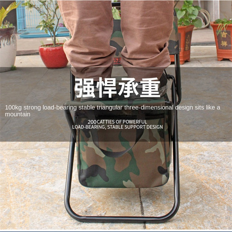 Outdoor Camping Folding Chair with Storage Backrest and Carrying Bag for Art Students' Sketching V.I.P Digital Presence The Snag Bin