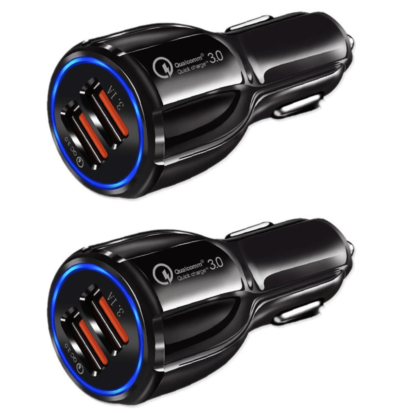 2 Pack 2 Port USB Fast Car Charger Adapter For Devices Black 2-pack-2-port-usb-fast-car-charger-adapter-for-devices-black-premiumbrandgoods-1
