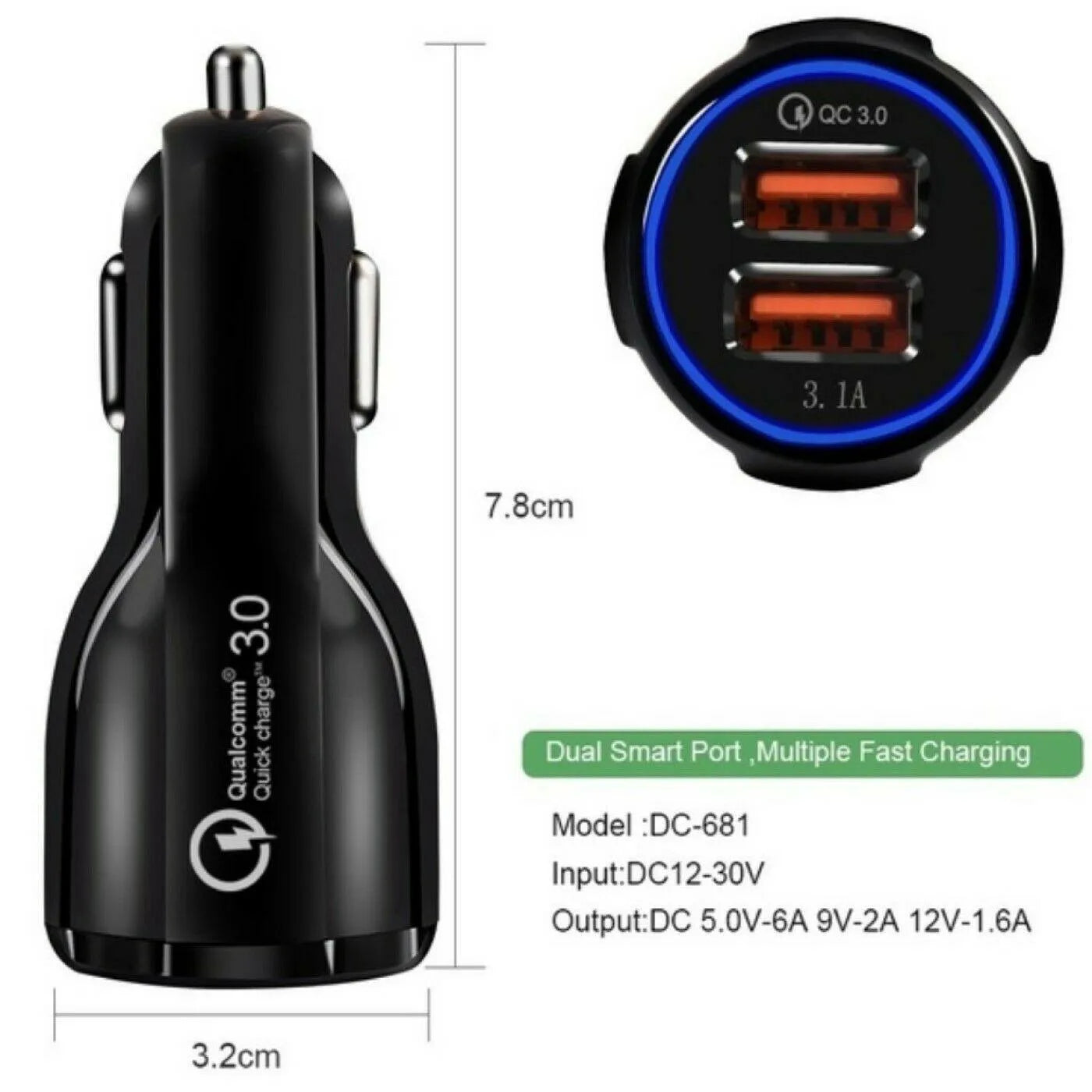 2 Pack 2 Port USB Fast Car Charger Adapter For Devices Black 2-pack-2-port-usb-fast-car-charger-adapter-for-devices-black-premiumbrandgoods-7