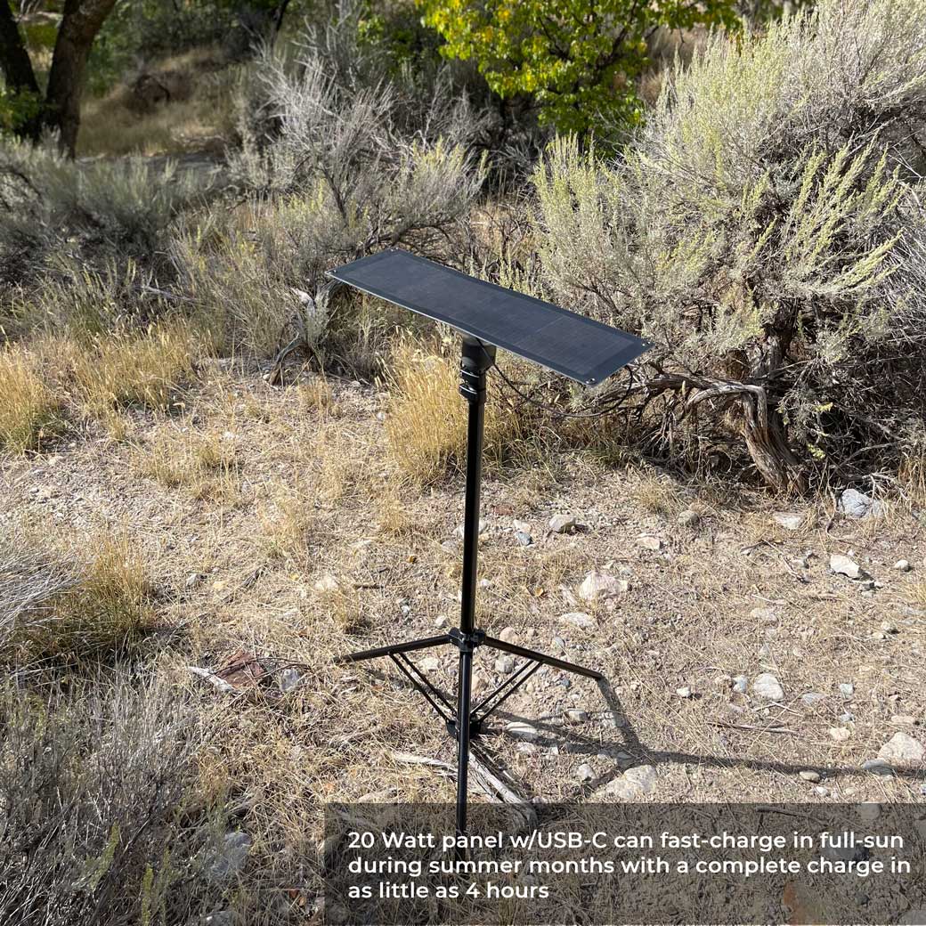 20 Watt Portable Solar Panel w/ LightRanger Receiver - The Snag Bin