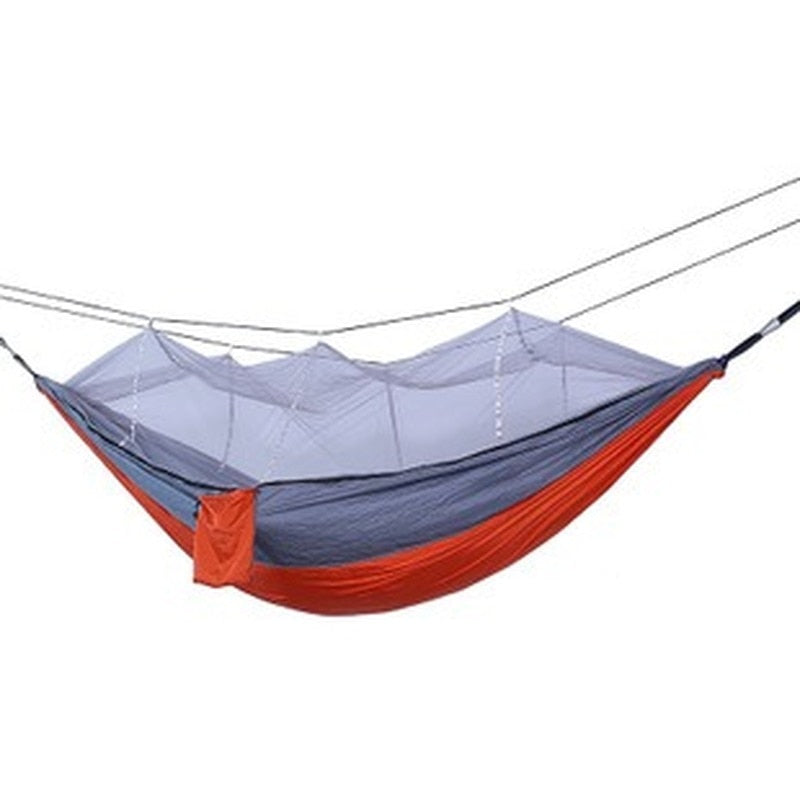 Bourette spinning 210T Nylon Hammock Outdoor Anti-mosquito Hammock Outdoor Camping Goods Bed Bearing V.I.P Digital Presence The Snag Bin