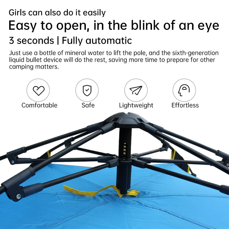 Quick-Deploy Green/White Outdoor Tent, Comfortably Accommodating 3-4 People on Camping Trips V.I.P Digital Presence The Snag Bin