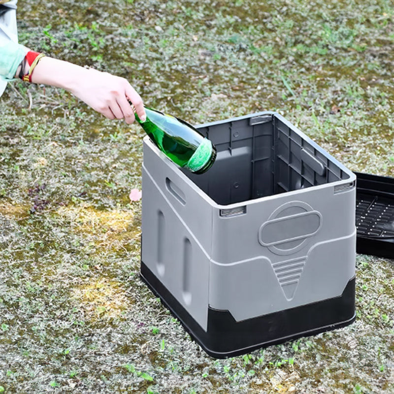Portable folding camping toilet: adult/child use, self-contained, with lid and seat. V.I.P Digital Presence The Snag Bin