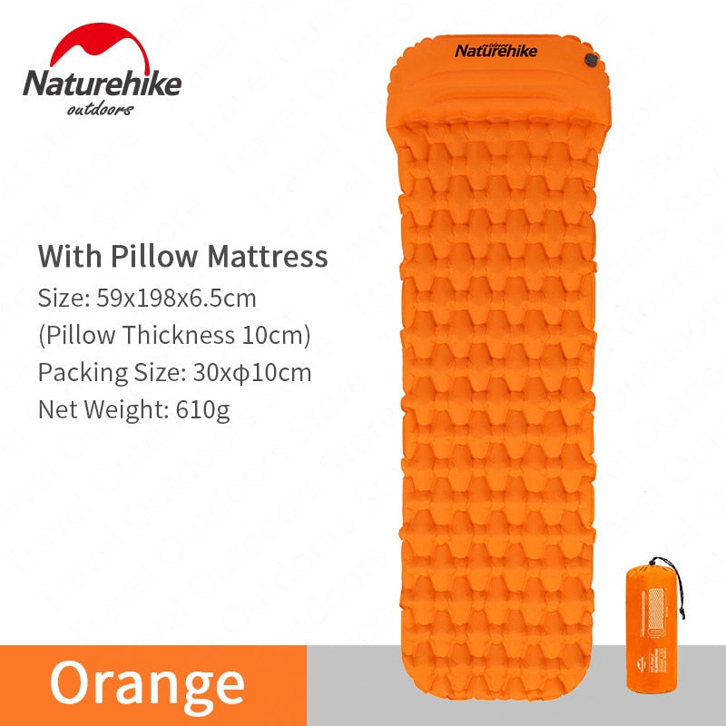 Naturehike Outdoor Camping Mat Inflatable Bag Inflatable Tent Sleeping Pad Ultralight Portable Picnic Air Mat Camping Picnic Pad V.I.P Digital Presence 100.18 The Snag Bin