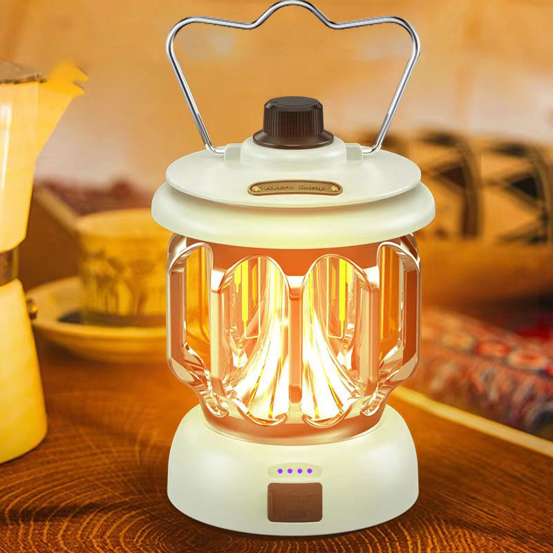 Led retro outdoor camping lamp white long battery life rechargeable tent camping lamp V.I.P Digital Presence 31.76 The Snag Bin
