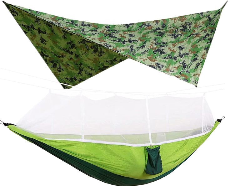 260x140cm Outdoor Double Camping Hammock with Mosquito Net and Rain Fly Tarp Lightweight Parachute Hammocks for Travel Hiking V.I.P Digital Presence 54.28 The Snag Bin