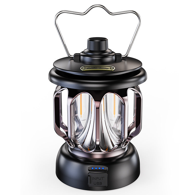 Led retro outdoor camping lamp white long battery life rechargeable tent camping lamp V.I.P Digital Presence 31.76 The Snag Bin