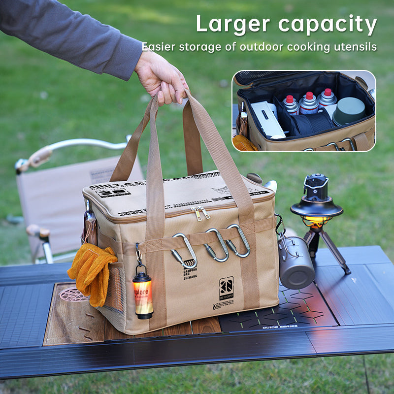 Outdoor storage bag, large - capacity foldable storage box, camping gear for picnic, portable, water - resistant V.I.P Digital Presence The Snag Bin