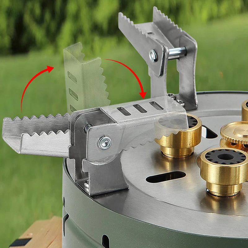 Outdoor Electronic Ignition Stoves High-Power Portable Foldable Adjustable Firepower Furnace Gasstove Camping Hiking V.I.P Digital Presence The Snag Bin