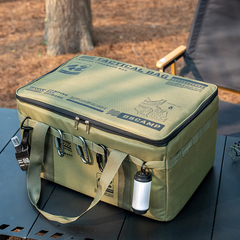 Outdoor storage bag, large - capacity foldable storage box, camping gear for picnic, portable, water - resistant V.I.P Digital Presence The Snag Bin
