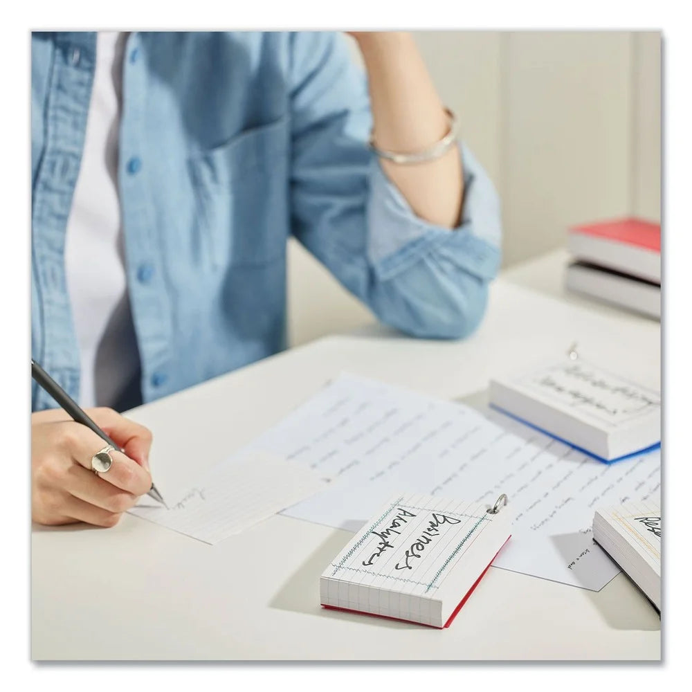 ® Ring Index Cards, Ruled, 3 X 5, White, 100/Pack UNV47300 – Free Shipping 3d125472069335e7058fba601c316ea7