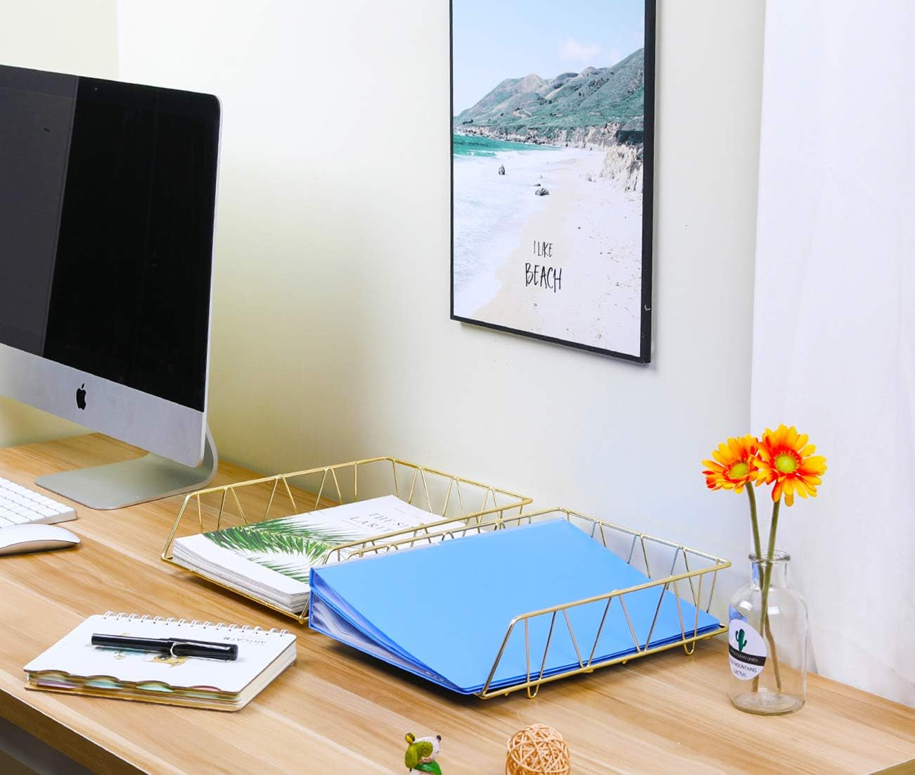 Desktop File Organizer Metal Stackable Letter Tray Paper Holder Rack, 2 Pack, Gold – Free Shipping 3db92c3e44e18e380fd5bb9b919e104c