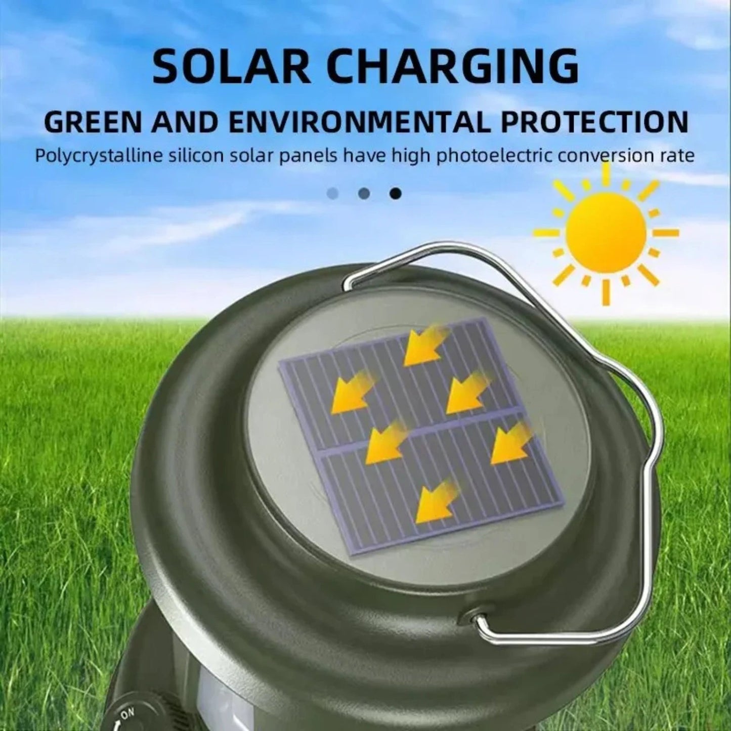 Outdoor solar rechargeable camping light, multifunctional LED strong light charging camping atmosphere tent light V.I.P Digital Presence The Snag Bin