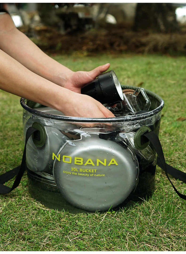 Outdoor folding bucket camping portable barbecue dish washing bucket telescopic fishing bucket V.I.P Digital Presence The Snag Bin