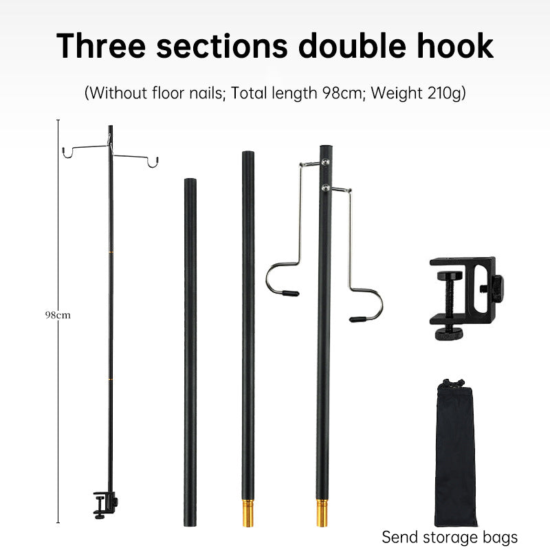 Outdoor Lightweight Aluminum Alloy Portable Camping Lamp Holder Lantern Stand with Storage Bag V.I.P Digital Presence 20.62 The Snag Bin