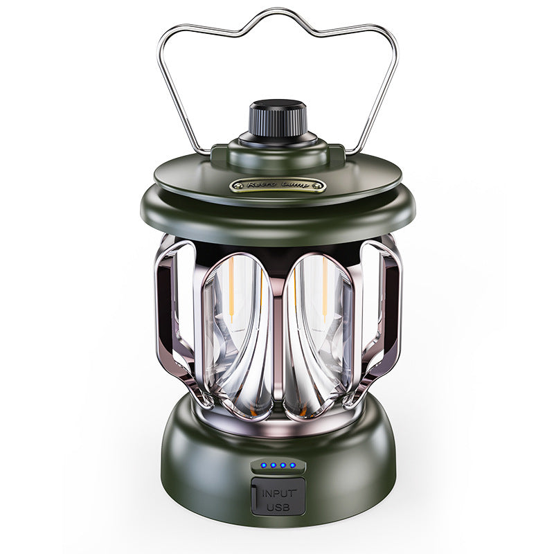 Led retro outdoor camping lamp white long battery life rechargeable tent camping lamp V.I.P Digital Presence 31.76 The Snag Bin
