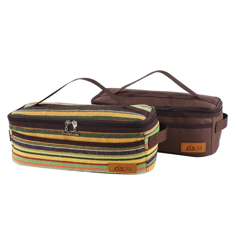 Outdoor Camping Cookware Storage Bag Camping Barbecue Tableware Storage Bag Self-Driving Travel Cosmetic Bag Portable Wash Bag V.I.P Digital Presence The Snag Bin