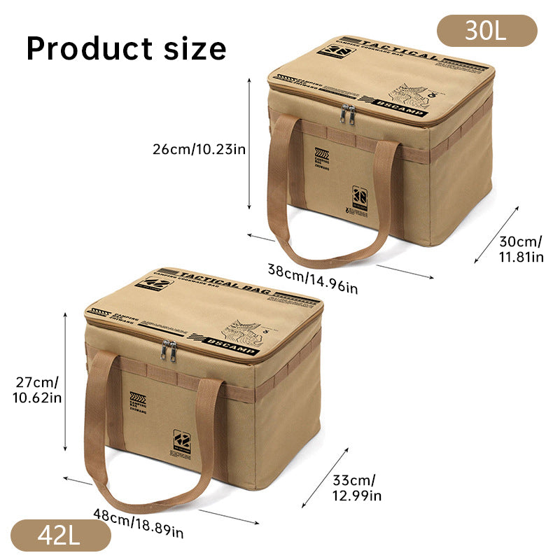 Outdoor storage bag, large - capacity foldable storage box, camping gear for picnic, portable, water - resistant V.I.P Digital Presence The Snag Bin