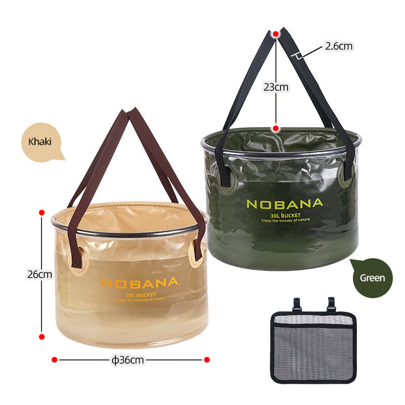 Outdoor folding bucket camping portable barbecue dish washing bucket telescopic fishing bucket V.I.P Digital Presence The Snag Bin