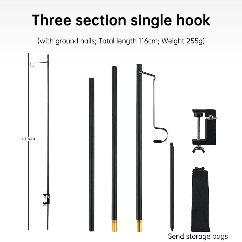 Outdoor Lightweight Aluminum Alloy Portable Camping Lamp Holder Lantern Stand with Storage Bag V.I.P Digital Presence 21.90 The Snag Bin