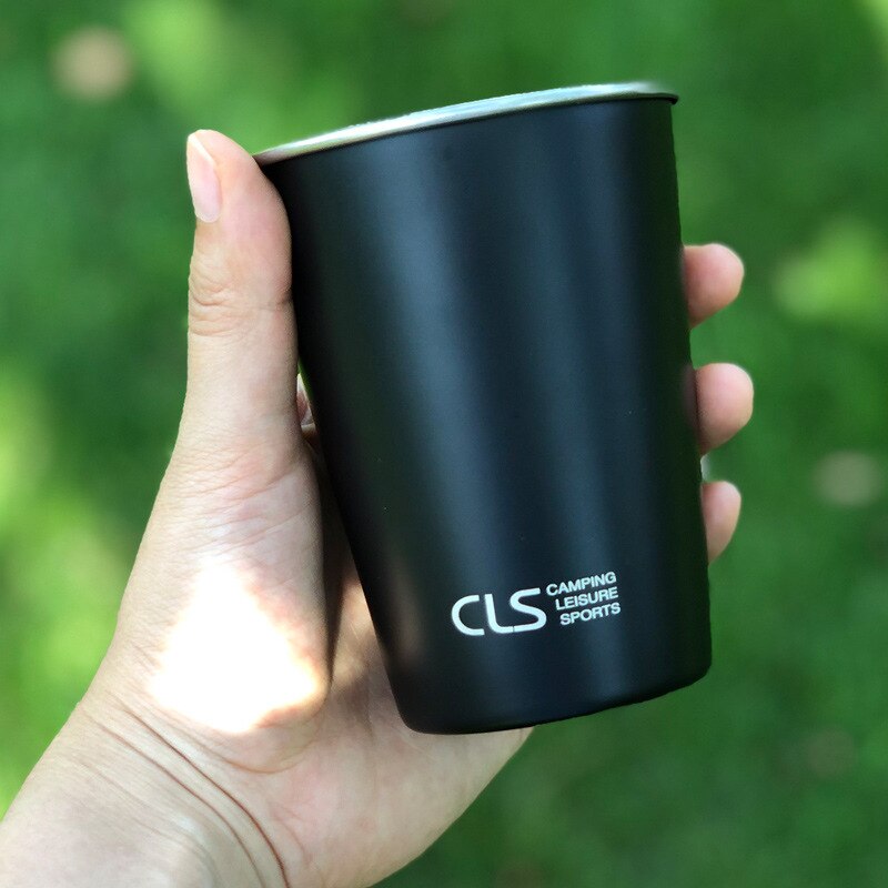 Outdoor 304 Stainless Steel Cup Camping 4-Piece Cup Set Picnic Barbecue Beer Steins Climbing Water Cup Tea Milk Coffee Cup V.I.P Digital Presence The Snag Bin