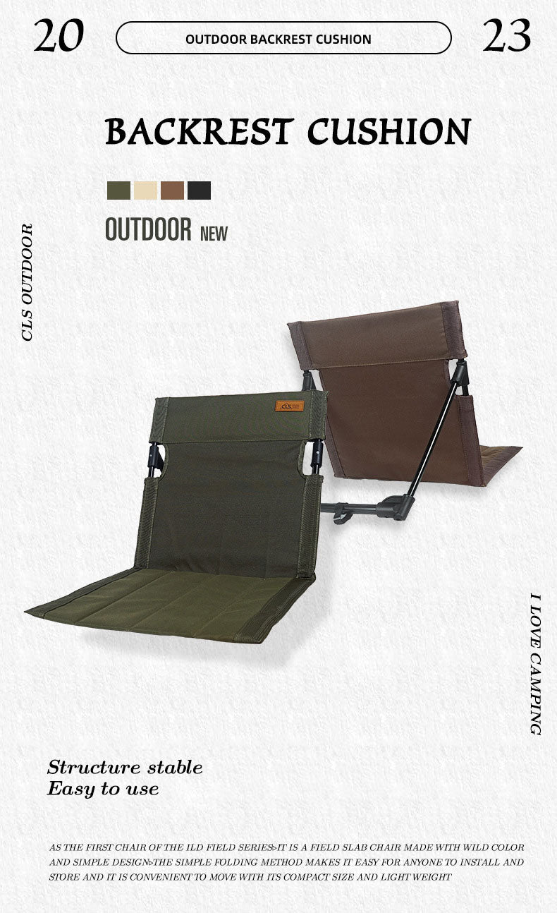 Outdoor camping backrest cushion chair portable folding chair tent leisure chair balcony park lawn picnic chair V.I.P Digital Presence The Snag Bin