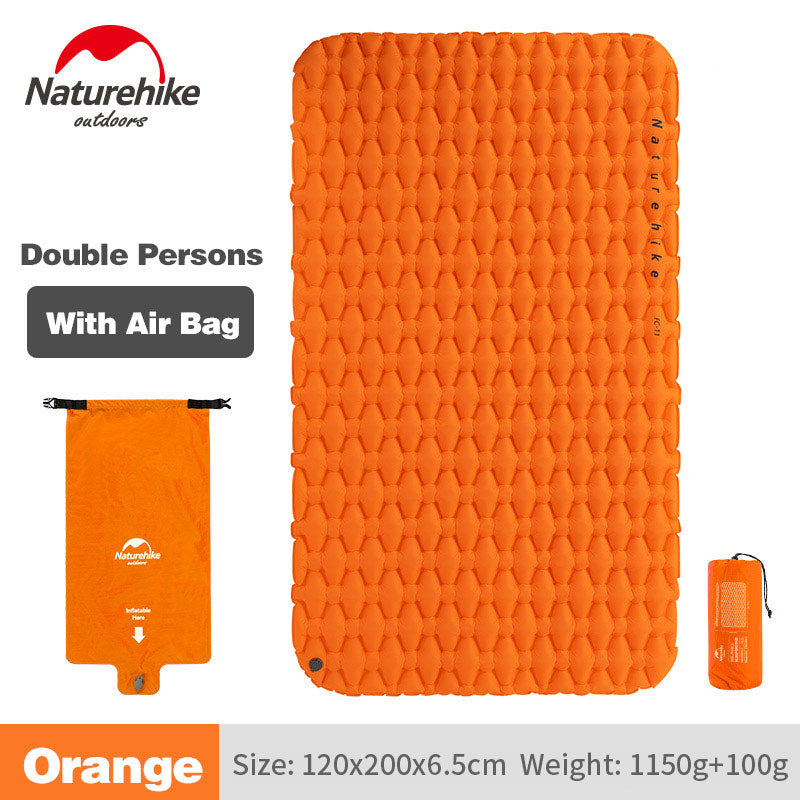 Naturehike Outdoor Camping Mat Inflatable Bag Inflatable Tent Sleeping Pad Ultralight Portable Picnic Air Mat Camping Picnic Pad V.I.P Digital Presence 175.54 The Snag Bin