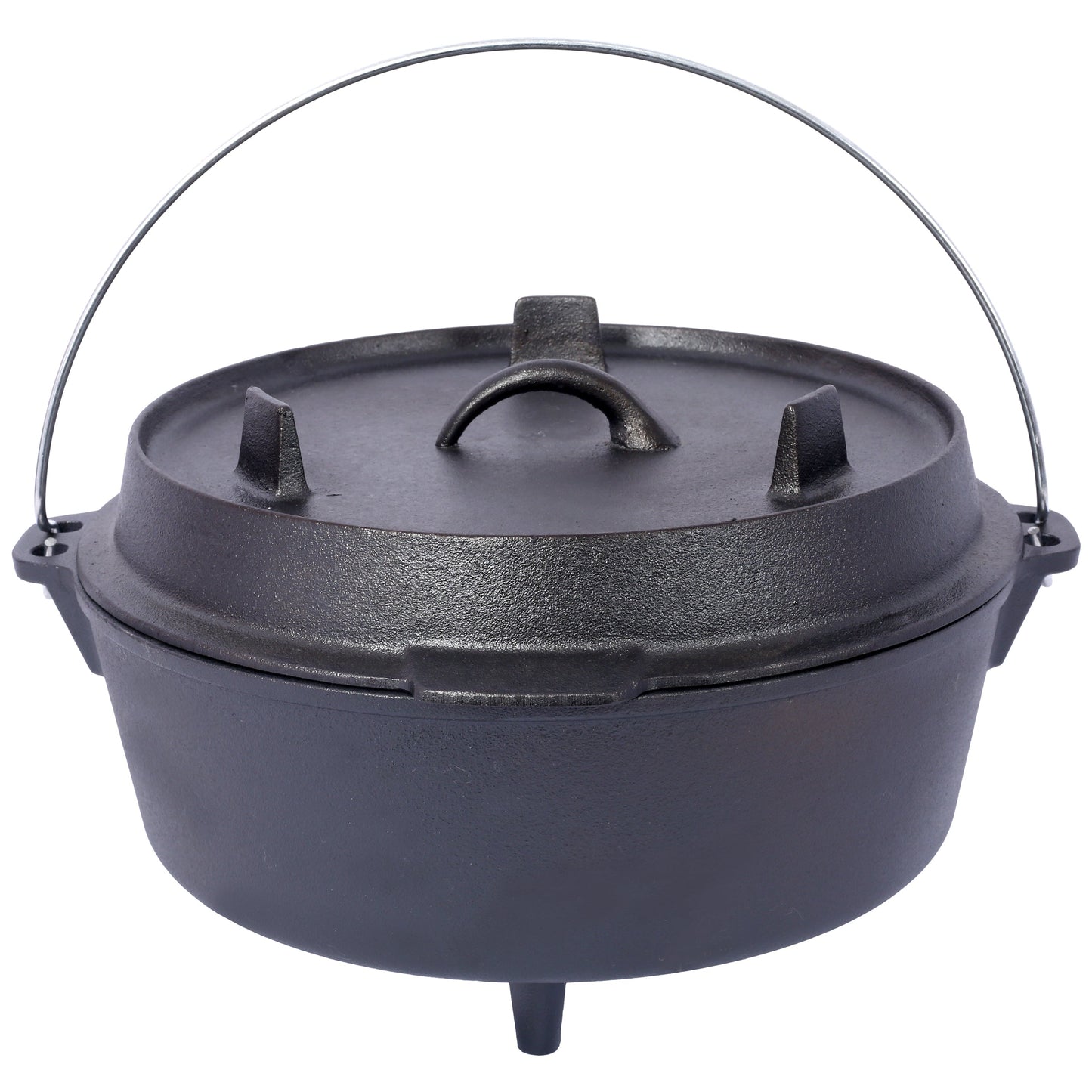 ast iron Dutch oven with lid, outdoor camping deep pot, used for camping, cooking, barbecue and leg rest, 8 Quart V.I.P Digital Presence The Snag Bin