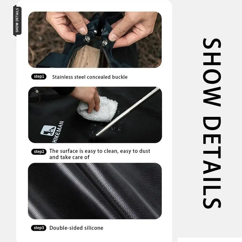 Camping Fireproof Mat Hexagonal Folding Heat Resistant Flame Retardant Insulation Pad Stove Anti Flame Padding Camping Supplies V.I.P Digital Presence The Snag Bin