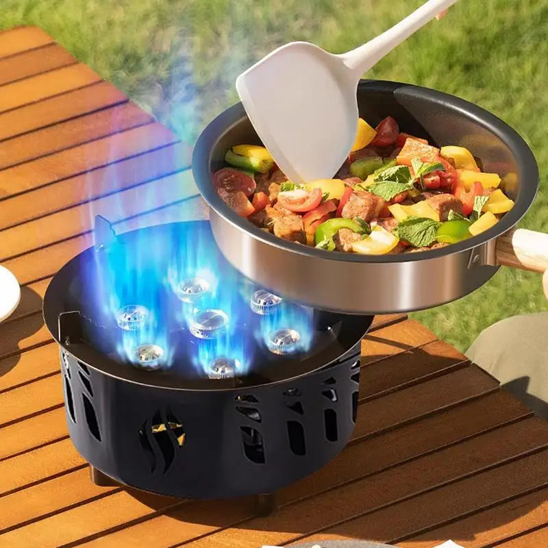 Camping Gas Burner 7-Core Strong Fire Power Portable Cassette Stove Carrying Bag Outdoor Camping Hiking fishing Supplies V.I.P Digital Presence The Snag Bin