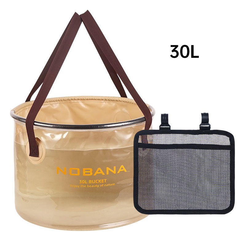 Outdoor folding bucket camping portable barbecue dish washing bucket telescopic fishing bucket V.I.P Digital Presence 26.38 The Snag Bin