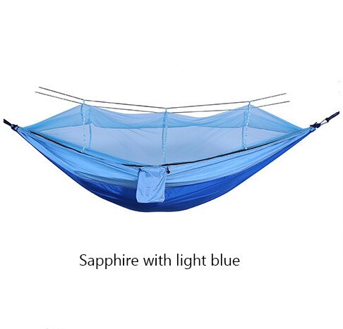 Bourette spinning 210T Nylon Hammock Outdoor Anti-mosquito Hammock Outdoor Camping Goods Bed Bearing V.I.P Digital Presence 37.72 The Snag Bin