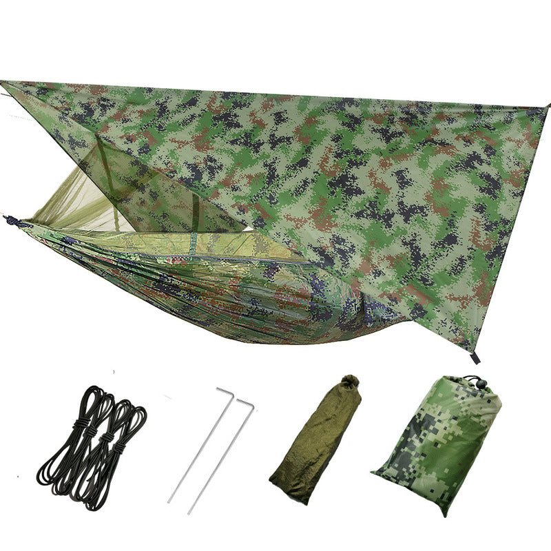 260x140cm Outdoor Double Camping Hammock with Mosquito Net and Rain Fly Tarp Lightweight Parachute Hammocks for Travel Hiking V.I.P Digital Presence 54.28 The Snag Bin