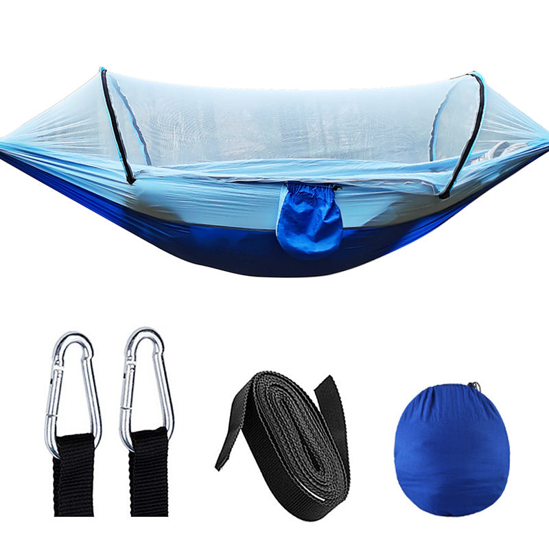 Automatic Quick Opening Mosquito Net Hammock Outdoor Camping Pole Mosquito Net Hammock Anti Roll Nylon Hammock V.I.P Digital Presence 38.98 The Snag Bin