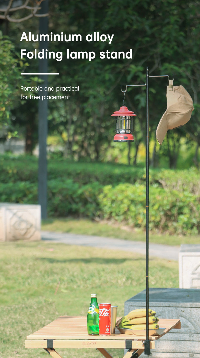 Outdoor Lightweight Aluminum Alloy Portable Camping Lamp Holder Lantern Stand with Storage Bag V.I.P Digital Presence The Snag Bin