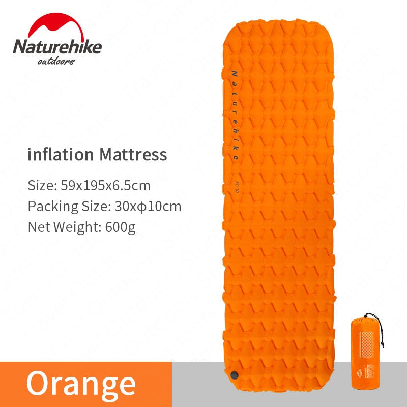 Naturehike Outdoor Camping Mat Inflatable Bag Inflatable Tent Sleeping Pad Ultralight Portable Picnic Air Mat Camping Picnic Pad V.I.P Digital Presence 84.24 The Snag Bin