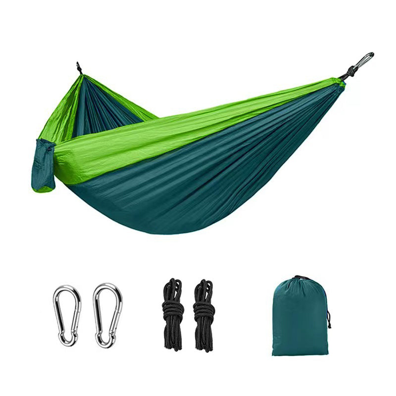 Light double nylon camping hammock with straps. Great for trips, beach, yard & garden. V.I.P Digital Presence 26.82 The Snag Bin