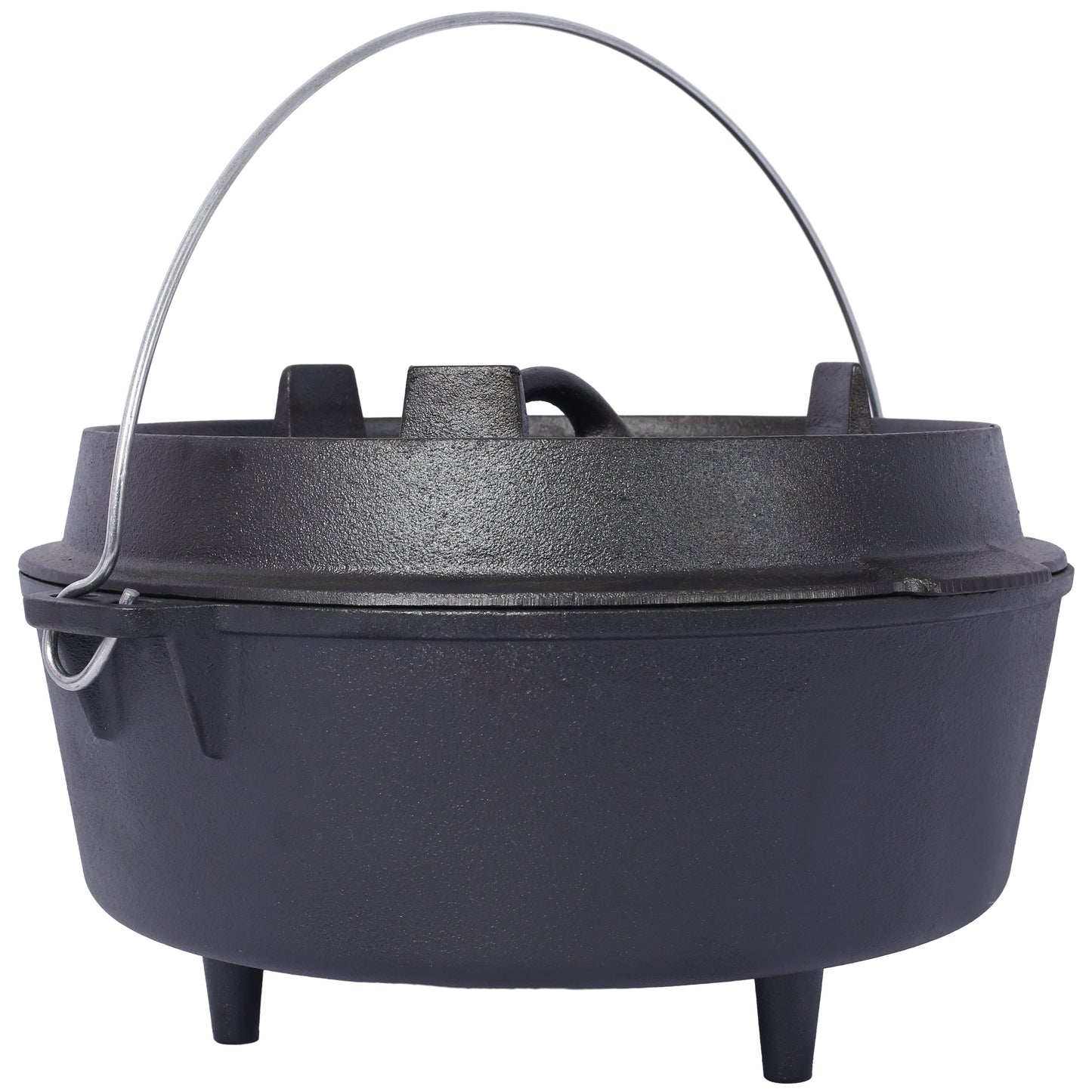 ast iron Dutch oven with lid, outdoor camping deep pot, used for camping, cooking, barbecue and leg rest, 8 Quart V.I.P Digital Presence The Snag Bin