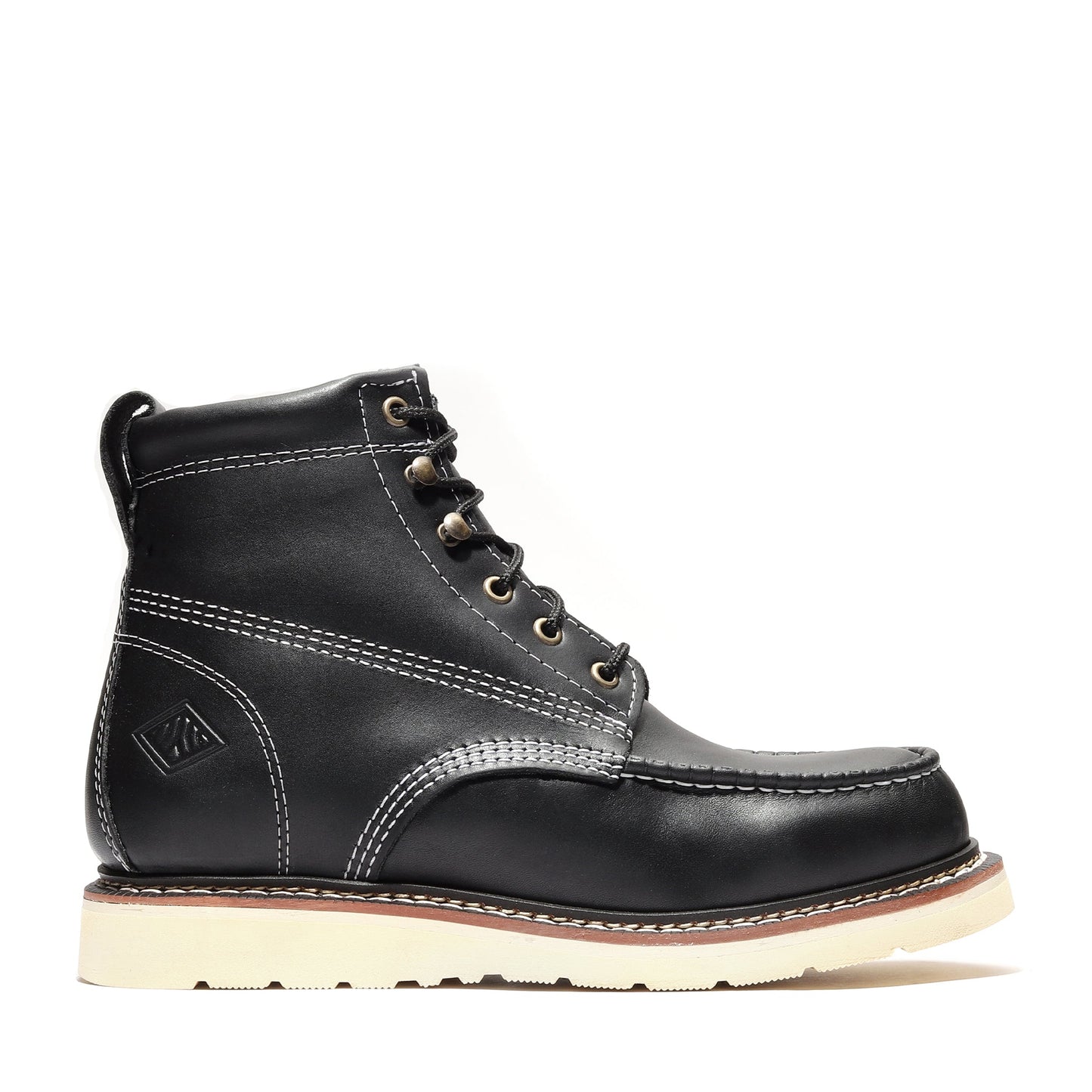 FRONTIER CLASSIC 6" MOC TOE BLACK Bonanza Boots Classic Wedge The Snag Bin
