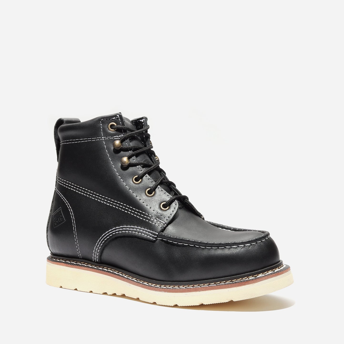 FRONTIER CLASSIC 6" MOC TOE BLACK Bonanza Boots Classic Wedge The Snag Bin