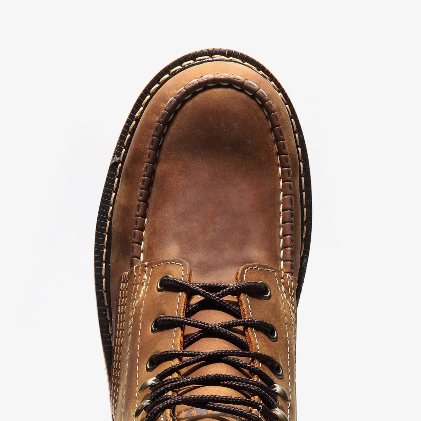 FRONTIER CLASSIC 6" MOC TOE CRAZY BROWN Bonanza Boots Classic Wedge The Snag Bin