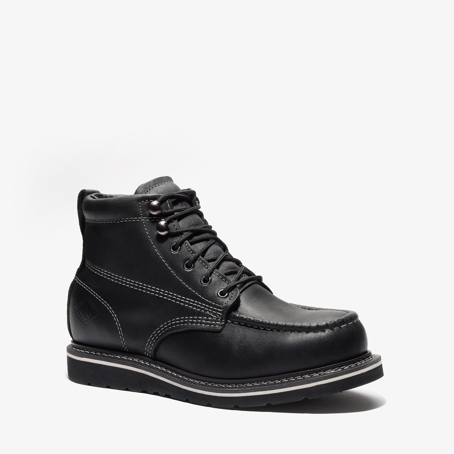 FRONTIER CLASSIC 6" MOC TOE JET BLACK XL Bonanza Boots Classic Wedge The Snag Bin